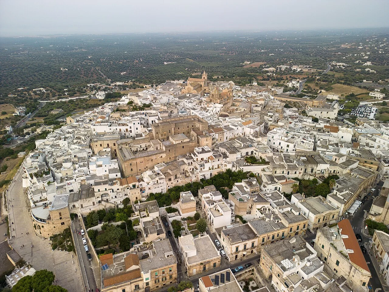 Whitewashed buildings in Ostuni, Puglia